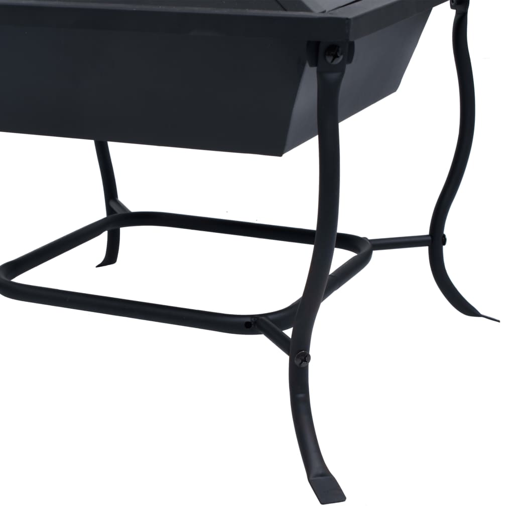 Fire Pit Black 45x45x45 cm Steel- Fireplaces - HomeShopIreland - Home Shop Ireland - Fireplaces - Fire Pit Black 45x45x45 cm Steel