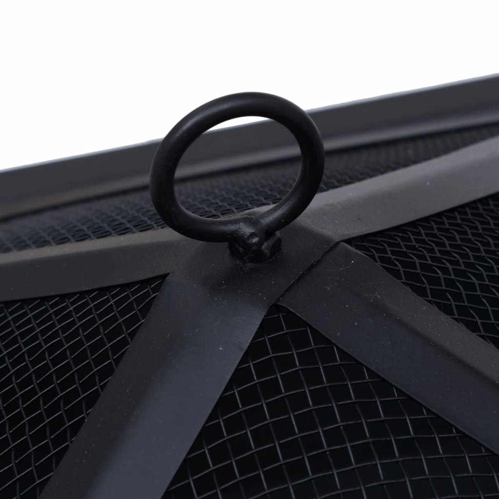 Fire Pit Black 45x45x45 cm Steel- Fireplaces - HomeShopIreland - Home Shop Ireland - Fireplaces - Fire Pit Black 45x45x45 cm Steel