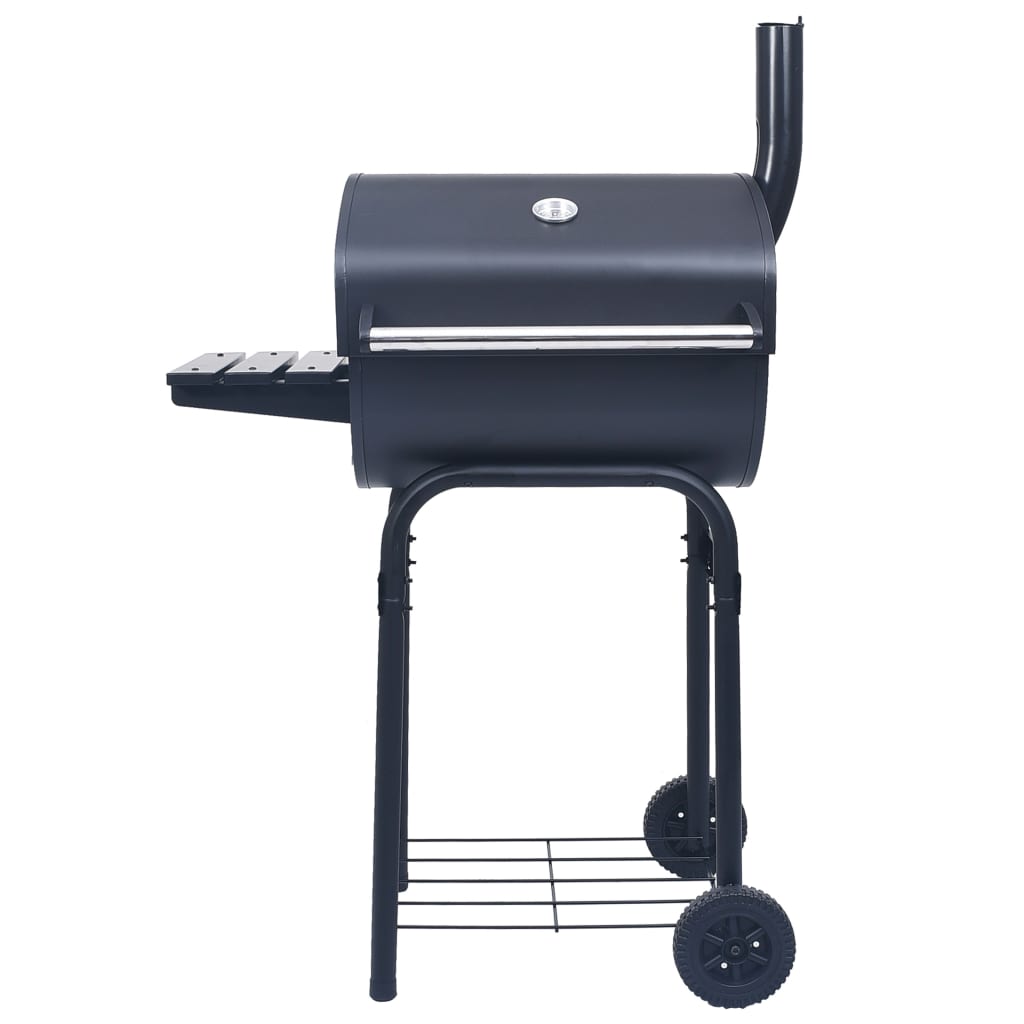 Charcoal BBQ Grill Smoker with Bottom Shelf Black- Outdoor Grills - HomeShopIreland - Home Shop Ireland - Outdoor Grills - Charcoal BBQ Grill Smoker with Bottom Shelf Black