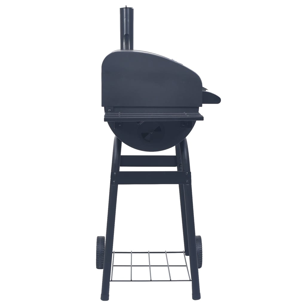 Charcoal BBQ Grill Smoker with Bottom Shelf Black- Outdoor Grills - HomeShopIreland - Home Shop Ireland - Outdoor Grills - Charcoal BBQ Grill Smoker with Bottom Shelf Black