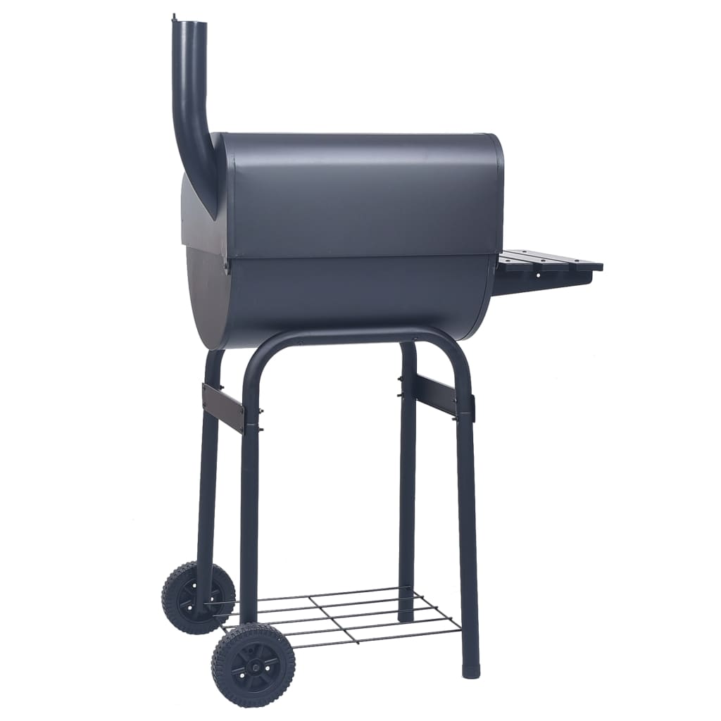 Charcoal BBQ Grill Smoker with Bottom Shelf Black- Outdoor Grills - HomeShopIreland - Home Shop Ireland - Outdoor Grills - Charcoal BBQ Grill Smoker with Bottom Shelf Black