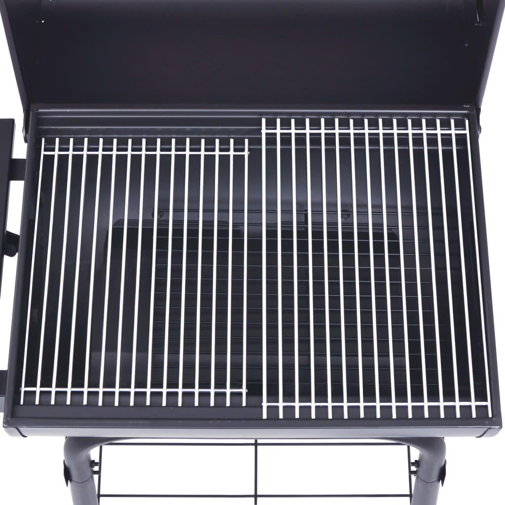 Charcoal BBQ Grill Smoker with Bottom Shelf Black- Outdoor Grills - HomeShopIreland - Home Shop Ireland - Outdoor Grills - Charcoal BBQ Grill Smoker with Bottom Shelf Black