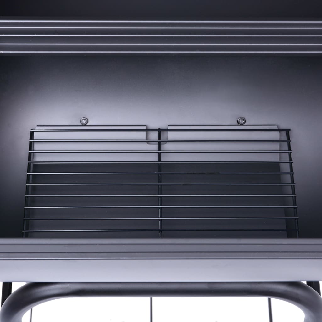 Charcoal BBQ Grill Smoker with Bottom Shelf Black- Outdoor Grills - HomeShopIreland - Home Shop Ireland - Outdoor Grills - Charcoal BBQ Grill Smoker with Bottom Shelf Black