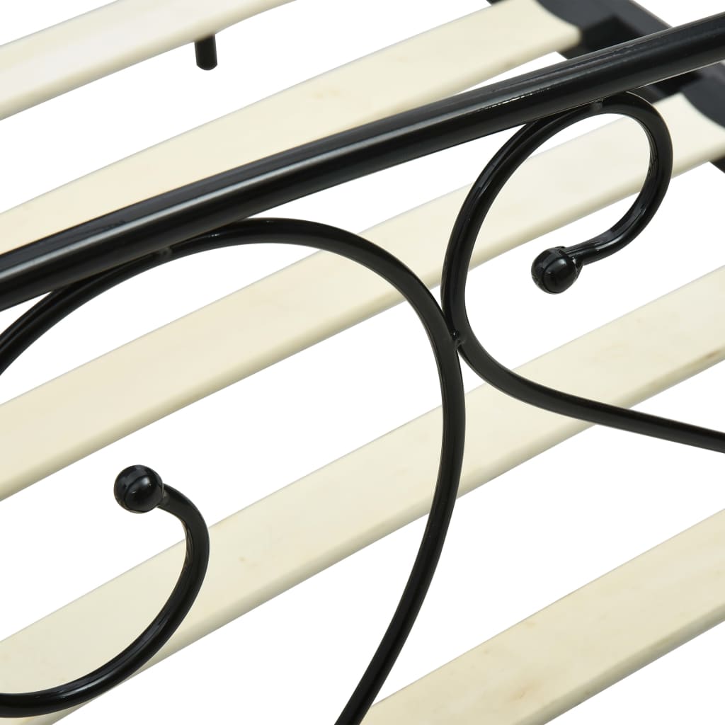 Canopy Bed Frame Black Metal 160x200 cm- Beds & Bed Frames - HomeShopIreland - Home Shop Ireland - Beds & Bed Frames - Canopy Bed Frame Black Metal 160x200 cm