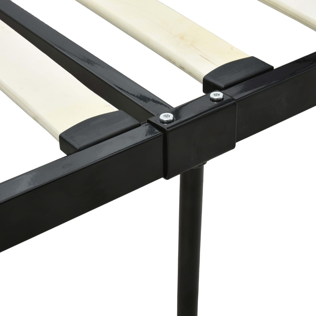 Canopy Bed Frame Black Metal 160x200 cm- Beds & Bed Frames - HomeShopIreland - Home Shop Ireland - Beds & Bed Frames - Canopy Bed Frame Black Metal 160x200 cm