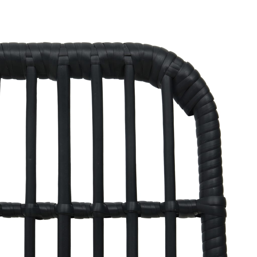 3 Piece Bistro Set Poly Rattan Black- Outdoor Furniture Sets - HomeShopIreland - Home Shop Ireland - Outdoor Furniture Sets - 3 Piece Bistro Set Poly Rattan Black