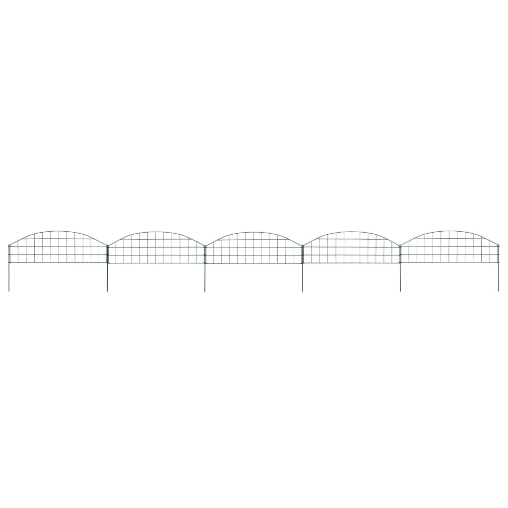Arched Pond Fence Set 77.3x26 cm Green- Fence Panels - HomeShopIreland - Home Shop Ireland - Fence Panels - Arched Pond Fence Set 77.3x26 cm Green