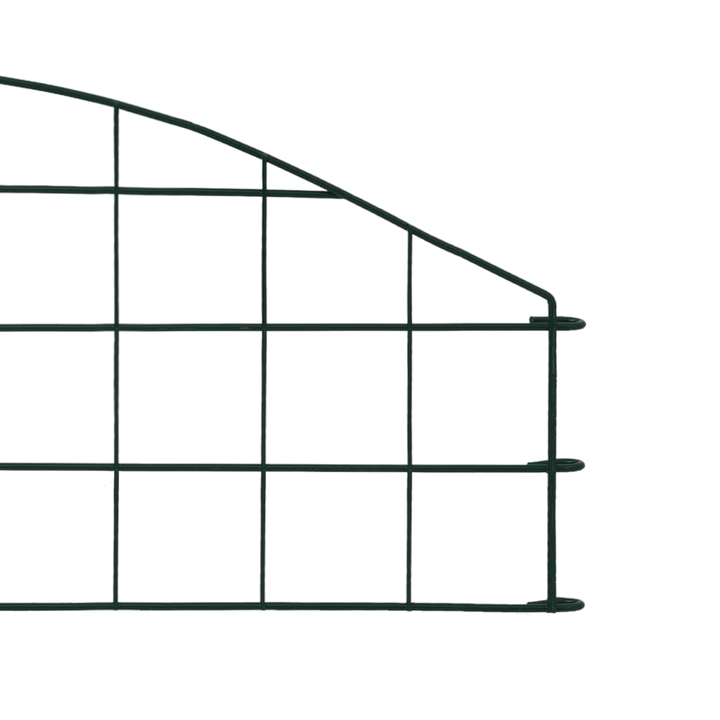 Arched Pond Fence Set 77.3x26 cm Green- Fence Panels - HomeShopIreland - Home Shop Ireland - Fence Panels - Arched Pond Fence Set 77.3x26 cm Green