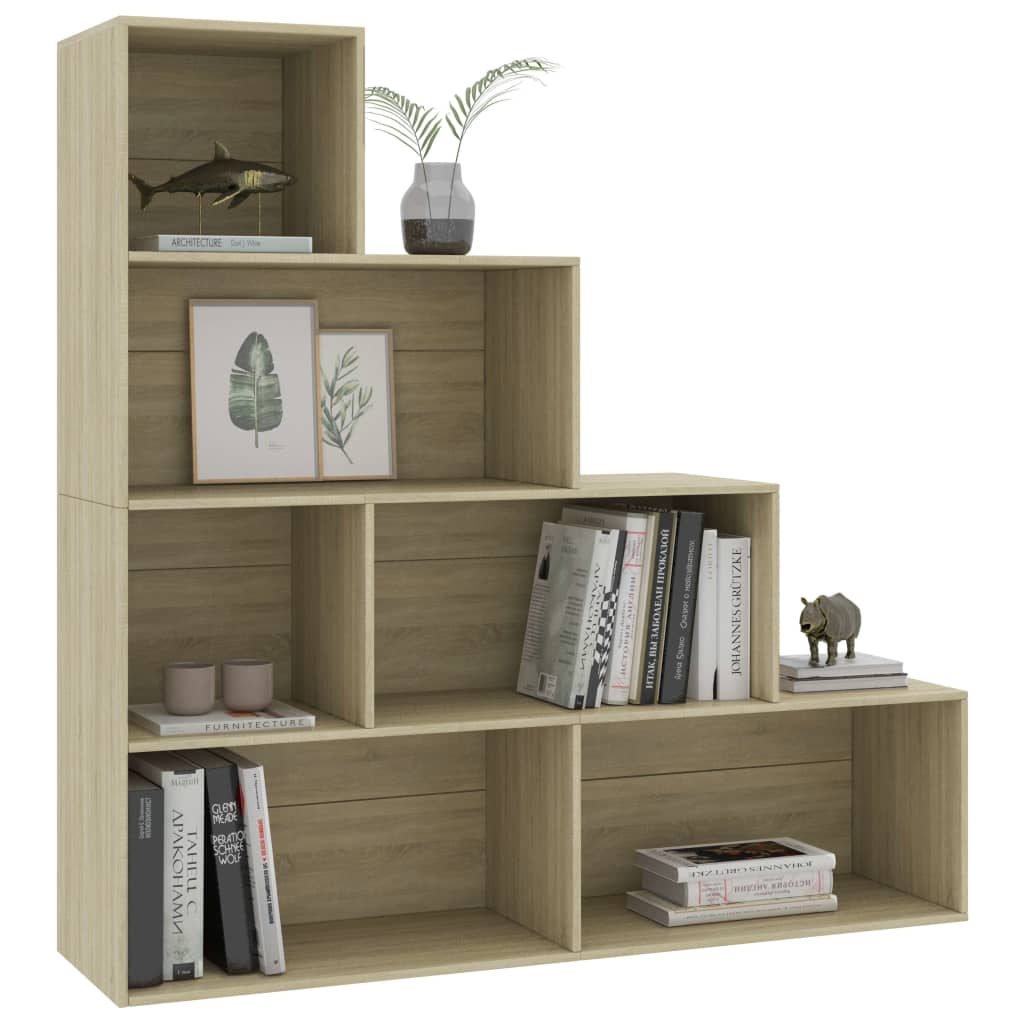 Book Cabinet/Room Divider Sonoma Oak 155x24x160 cm Chipboard- Bookcases & Standing Shelves - HomeShopIreland - Home Shop Ireland - Bookcases & Standing Shelves - Book Cabinet/Room Divider Sonoma Oak 155x24x160 cm Chipboard