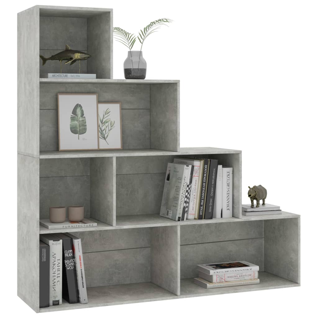 Book Cabinet/Room Divider Concrete Grey 155x24x160 cm Chipboard- Bookcases & Standing Shelves - HomeShopIreland - Home Shop Ireland - Bookcases & Standing Shelves - Book Cabinet/Room Divider Concrete Grey 155x24x160 cm Chipboard