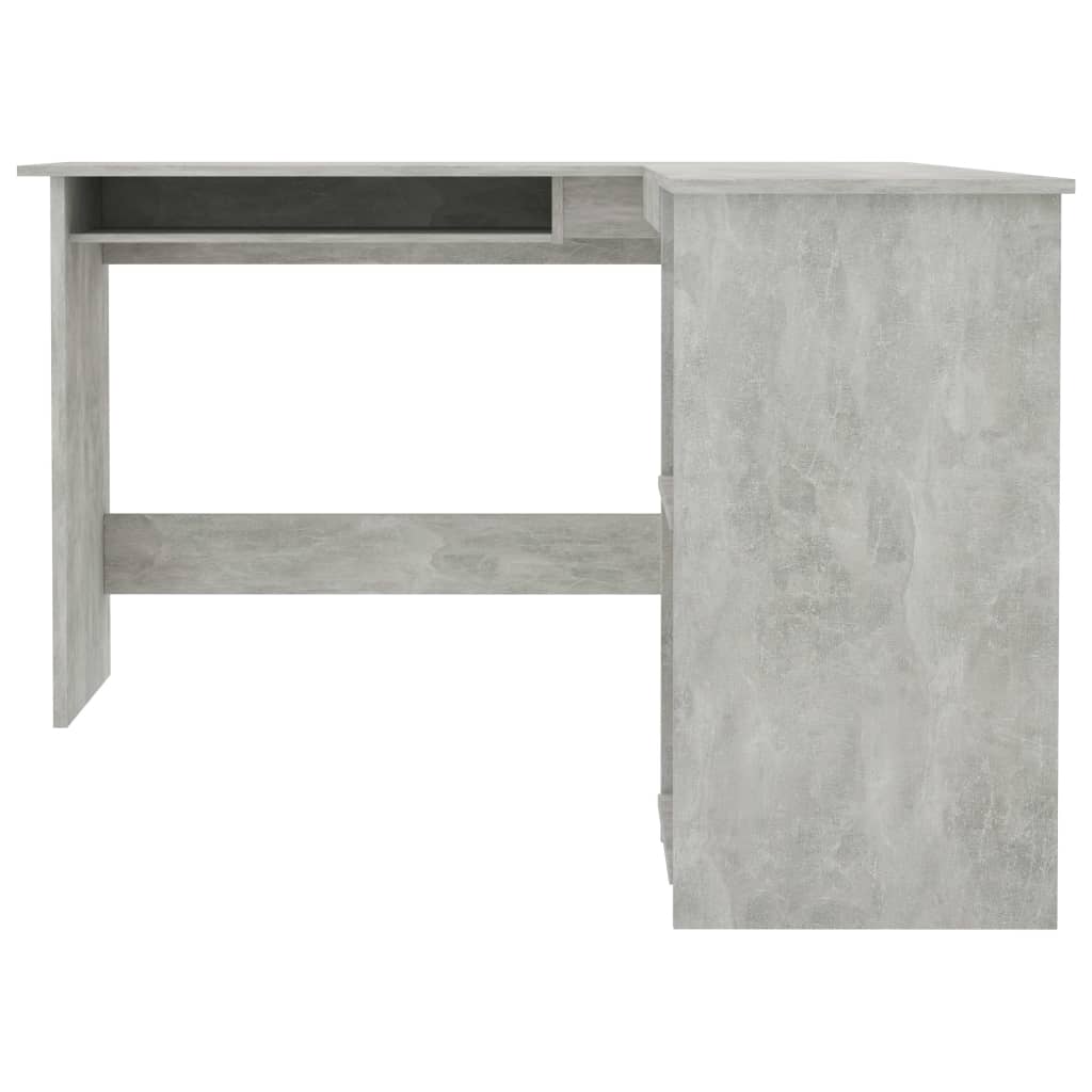 L-Shaped Corner Desk Concrete Grey 120x140x75 cm Chipboard- Desks - HomeShopIreland - Home Shop Ireland - Desks - L-Shaped Corner Desk Concrete Grey 120x140x75 cm Chipboard