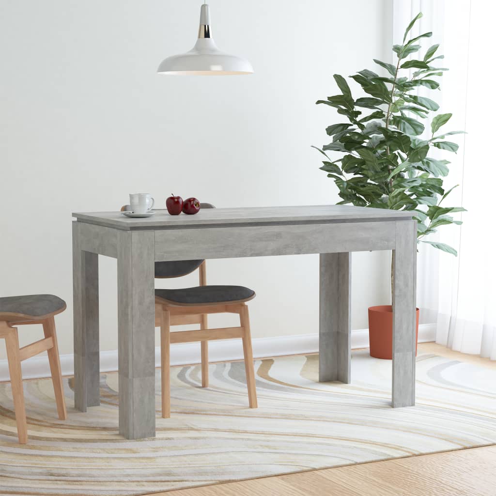 Dining Table Concrete Grey 120x60x76 cm Chipboard- Kitchen & Dining Room Tables - HomeShopIreland - Home Shop Ireland - Kitchen & Dining Room Tables - Dining Table Concrete Grey 120x60x76 cm Chipboard