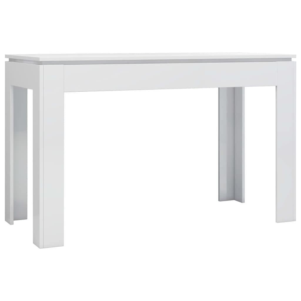 Dining Table High Gloss White 120x60x76 cm Chipboard- Kitchen & Dining Room Tables - HomeShopIreland - Home Shop Ireland - Kitchen & Dining Room Tables - Dining Table High Gloss White 120x60x76 cm Chipboard