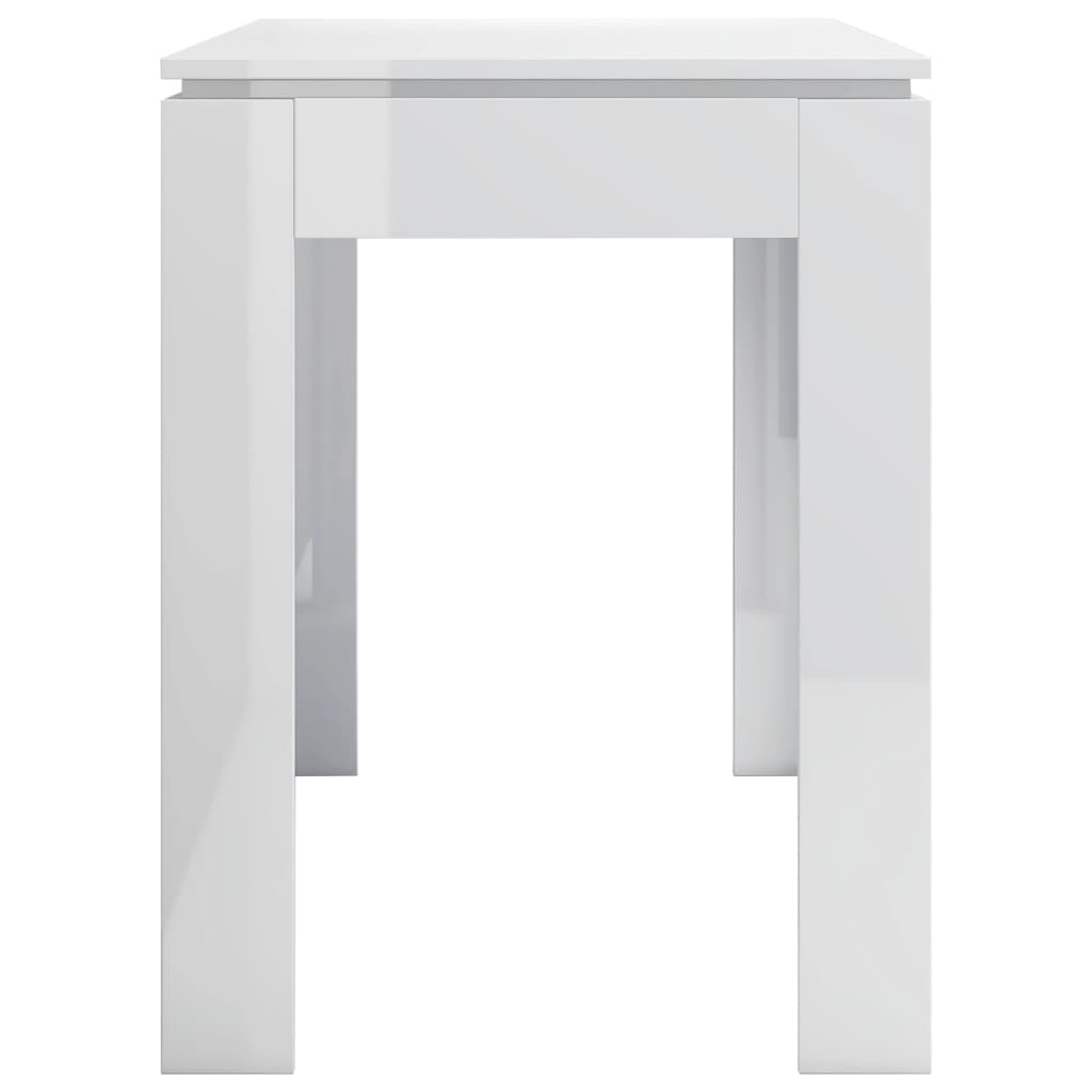 Dining Table High Gloss White 120x60x76 cm Chipboard- Kitchen & Dining Room Tables - HomeShopIreland - Home Shop Ireland - Kitchen & Dining Room Tables - Dining Table High Gloss White 120x60x76 cm Chipboard