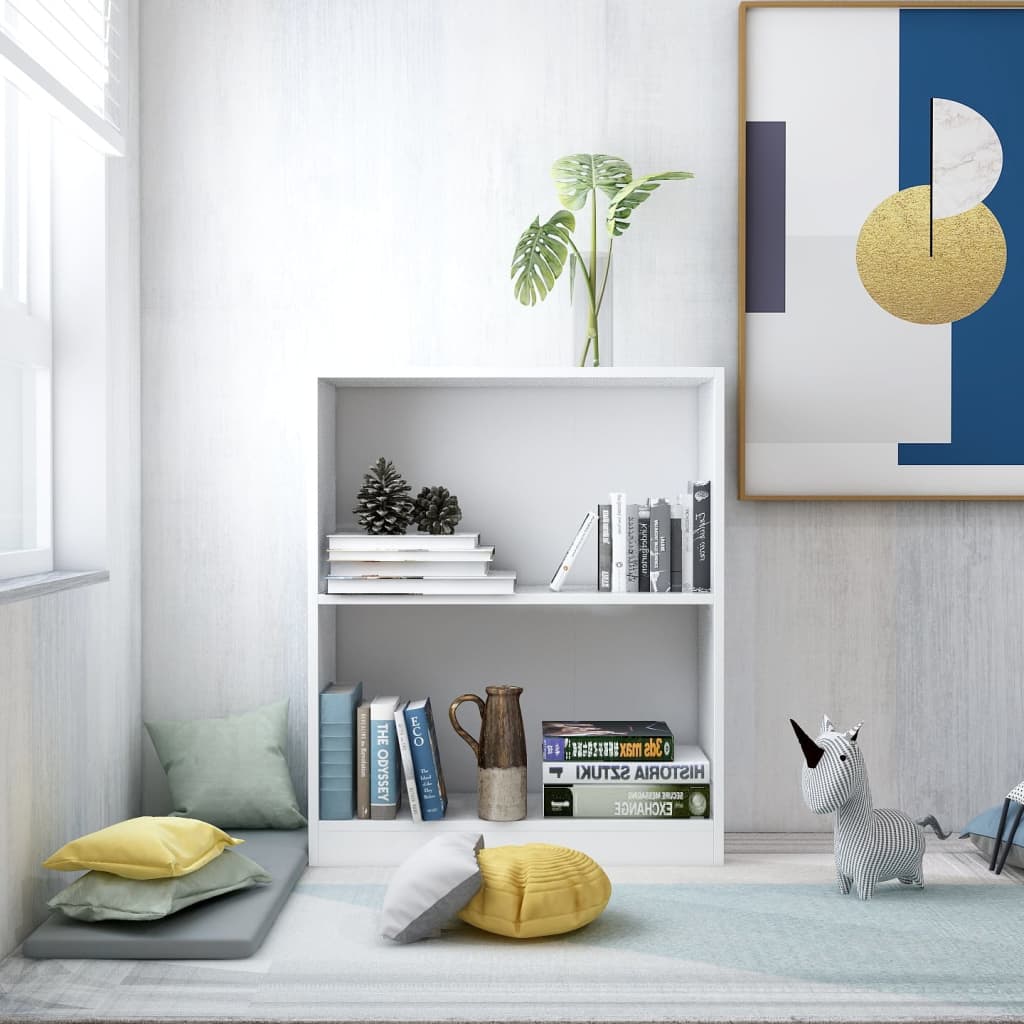 Bookshelf White 60x24x74.5 cm Chipboard- Bookcases & Standing Shelves - HomeShopIreland - Home Shop Ireland - Bookcases & Standing Shelves - Bookshelf White 60x24x74.5 cm Chipboard