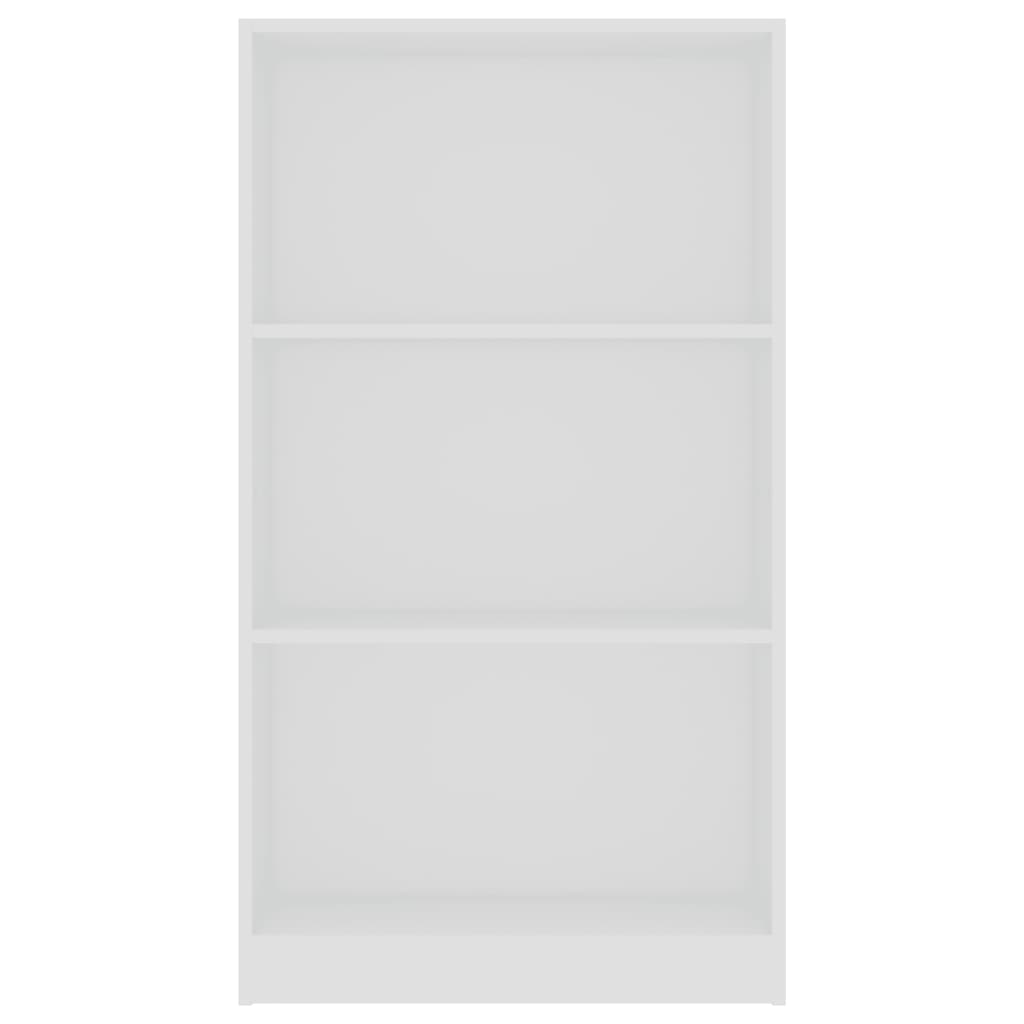 3-Tier Book Cabinet White 60x24x108 cm Chipboard- Bookcases & Standing Shelves - HomeShopIreland - Home Shop Ireland - Bookcases & Standing Shelves - 3-Tier Book Cabinet White 60x24x108 cm Chipboard