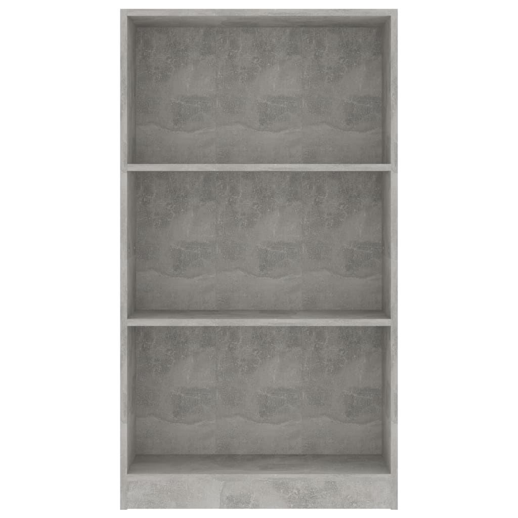 3-Tier Book Cabinet Concrete Grey 60x24x108 cm Chipboard- Bookcases & Standing Shelves - HomeShopIreland - Home Shop Ireland - Bookcases & Standing Shelves - 3-Tier Book Cabinet Concrete Grey 60x24x108 cm Chipboard