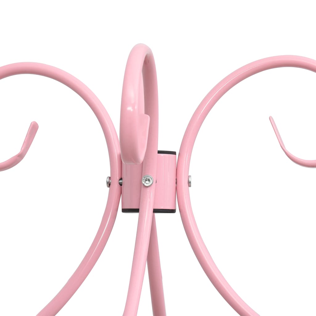 Canopy Bed Frame Pink Metal 100x200 cm- Beds & Bed Frames - HomeShopIreland - Home Shop Ireland - Beds & Bed Frames - Canopy Bed Frame Pink Metal 100x200 cm