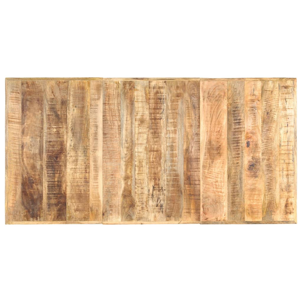 Dining Table 180x90x76 cm Solid Rough Mango Wood- Kitchen & Dining Room Tables - HomeShopIreland - Home Shop Ireland - Kitchen & Dining Room Tables - Dining Table 180x90x76 cm Solid Rough Mango Wood