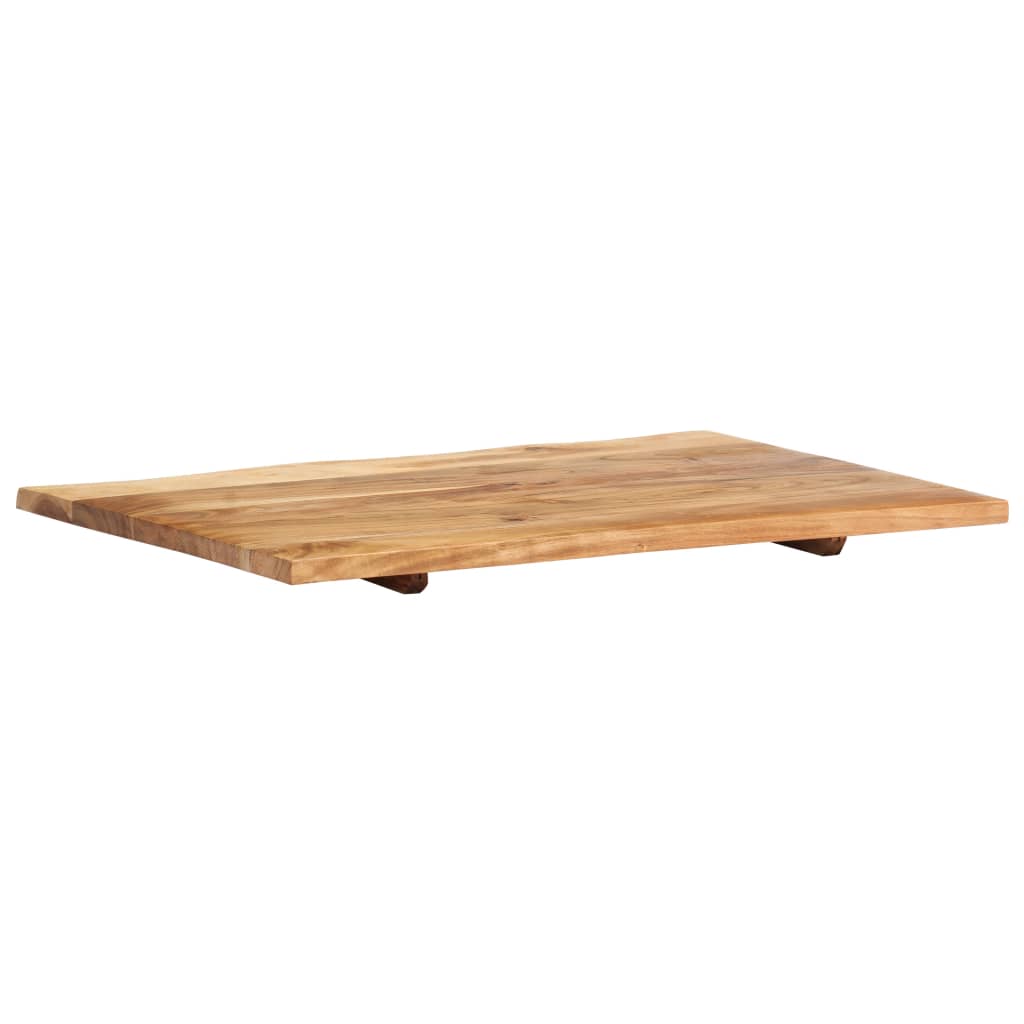 Bathroom Vanity Top Solid Acacia Wood 80x55x2.5 cm- Sink Accessories - HomeShopIreland - Home Shop Ireland - Sink Accessories - Bathroom Vanity Top Solid Acacia Wood 80x55x2.5 cm