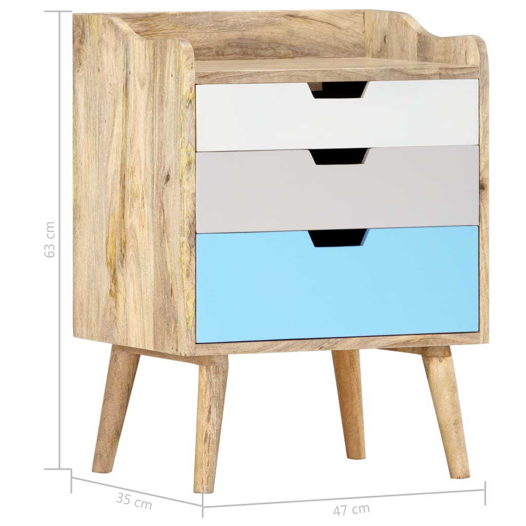 Bedside Cabinet 47x35x63 cm Solid Mango Wood- Bedside Tables - HomeShopIreland - Home Shop Ireland - Bedside Tables - Bedside Cabinet 47x35x63 cm Solid Mango Wood