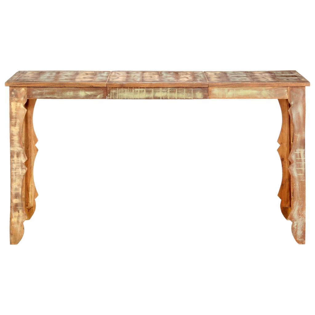 Dining Table 140x70x76 cm Solid Reclaimed Wood- Kitchen & Dining Room Tables - HomeShopIreland - Home Shop Ireland - Kitchen & Dining Room Tables - Dining Table 140x70x76 cm Solid Reclaimed Wood