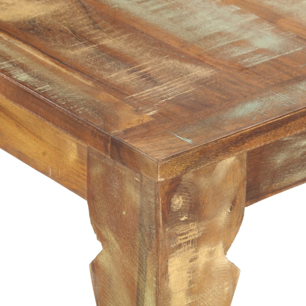 Dining Table 140x70x76 cm Solid Reclaimed Wood- Kitchen & Dining Room Tables - HomeShopIreland - Home Shop Ireland - Kitchen & Dining Room Tables - Dining Table 140x70x76 cm Solid Reclaimed Wood
