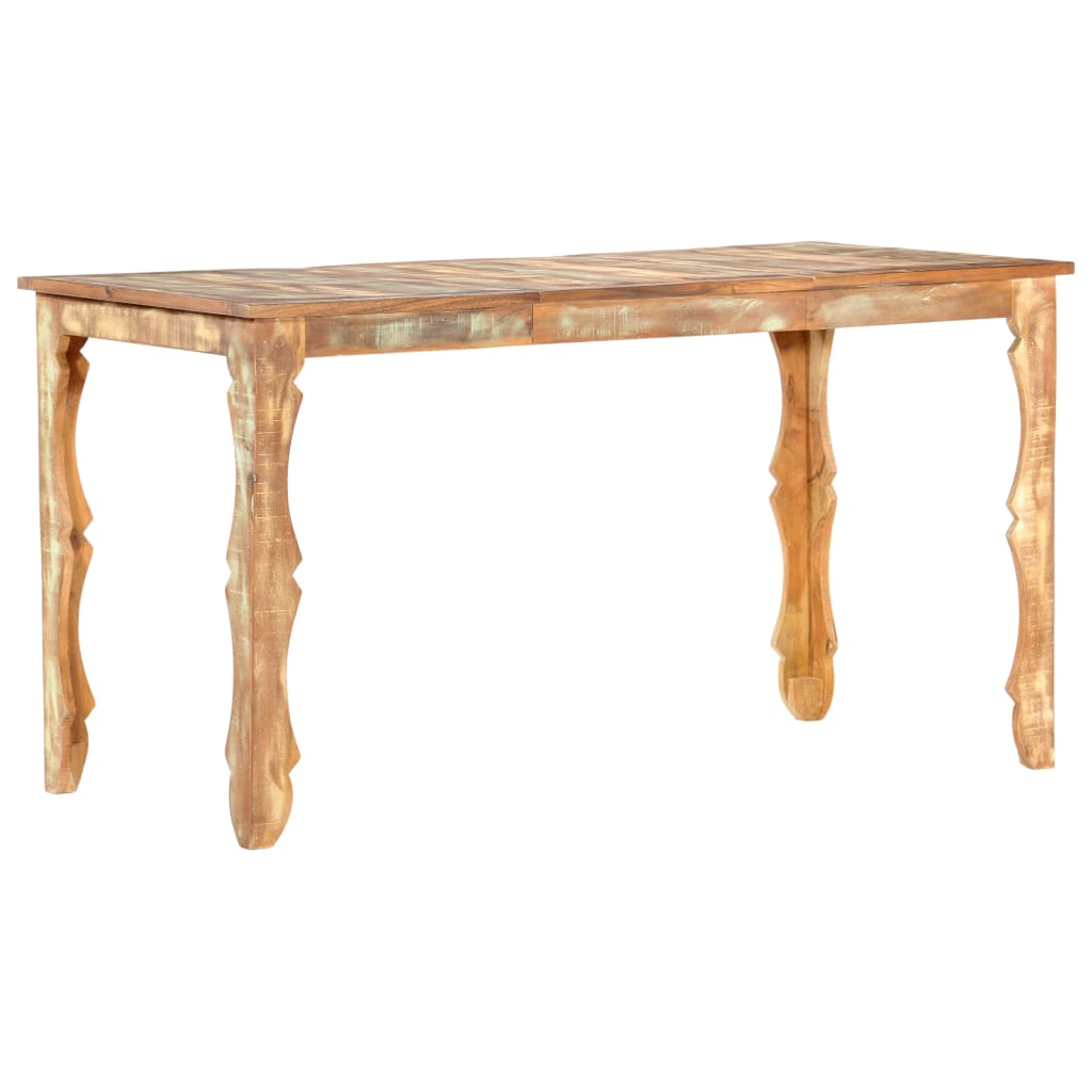 Dining Table 140x70x76 cm Solid Reclaimed Wood- Kitchen & Dining Room Tables - HomeShopIreland - Home Shop Ireland - Kitchen & Dining Room Tables - Dining Table 140x70x76 cm Solid Reclaimed Wood
