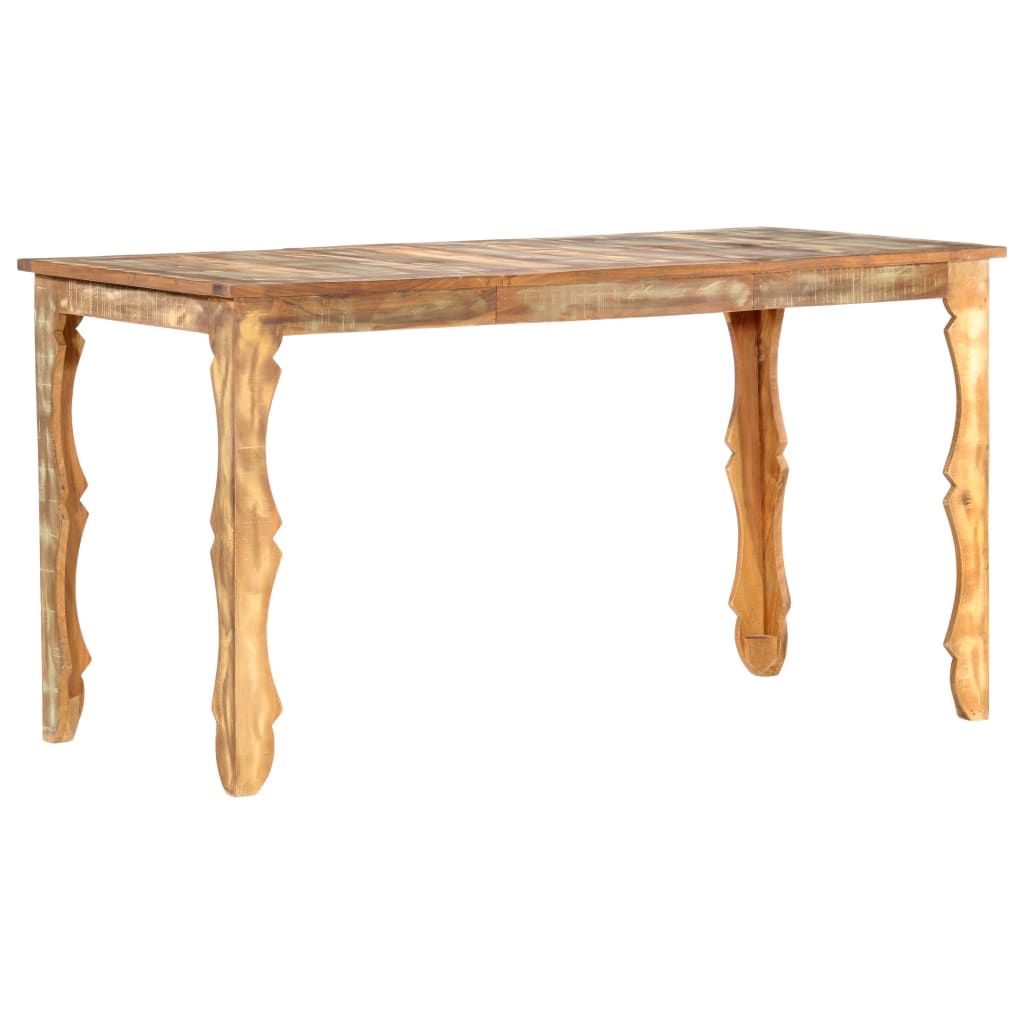 Dining Table 140x70x76 cm Solid Reclaimed Wood- Kitchen & Dining Room Tables - HomeShopIreland - Home Shop Ireland - Kitchen & Dining Room Tables - Dining Table 140x70x76 cm Solid Reclaimed Wood