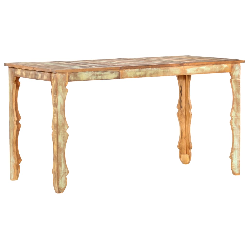 Dining Table 140x70x76 cm Solid Reclaimed Wood- Kitchen & Dining Room Tables - HomeShopIreland - Home Shop Ireland - Kitchen & Dining Room Tables - Dining Table 140x70x76 cm Solid Reclaimed Wood