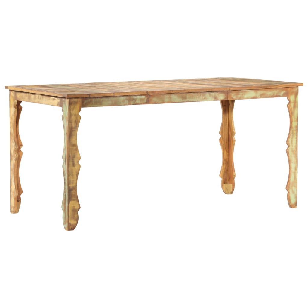 Dining Table 160x80x76 cm Solid Reclaimed Wood- Kitchen & Dining Room Tables - HomeShopIreland - Home Shop Ireland - Kitchen & Dining Room Tables - Dining Table 160x80x76 cm Solid Reclaimed Wood
