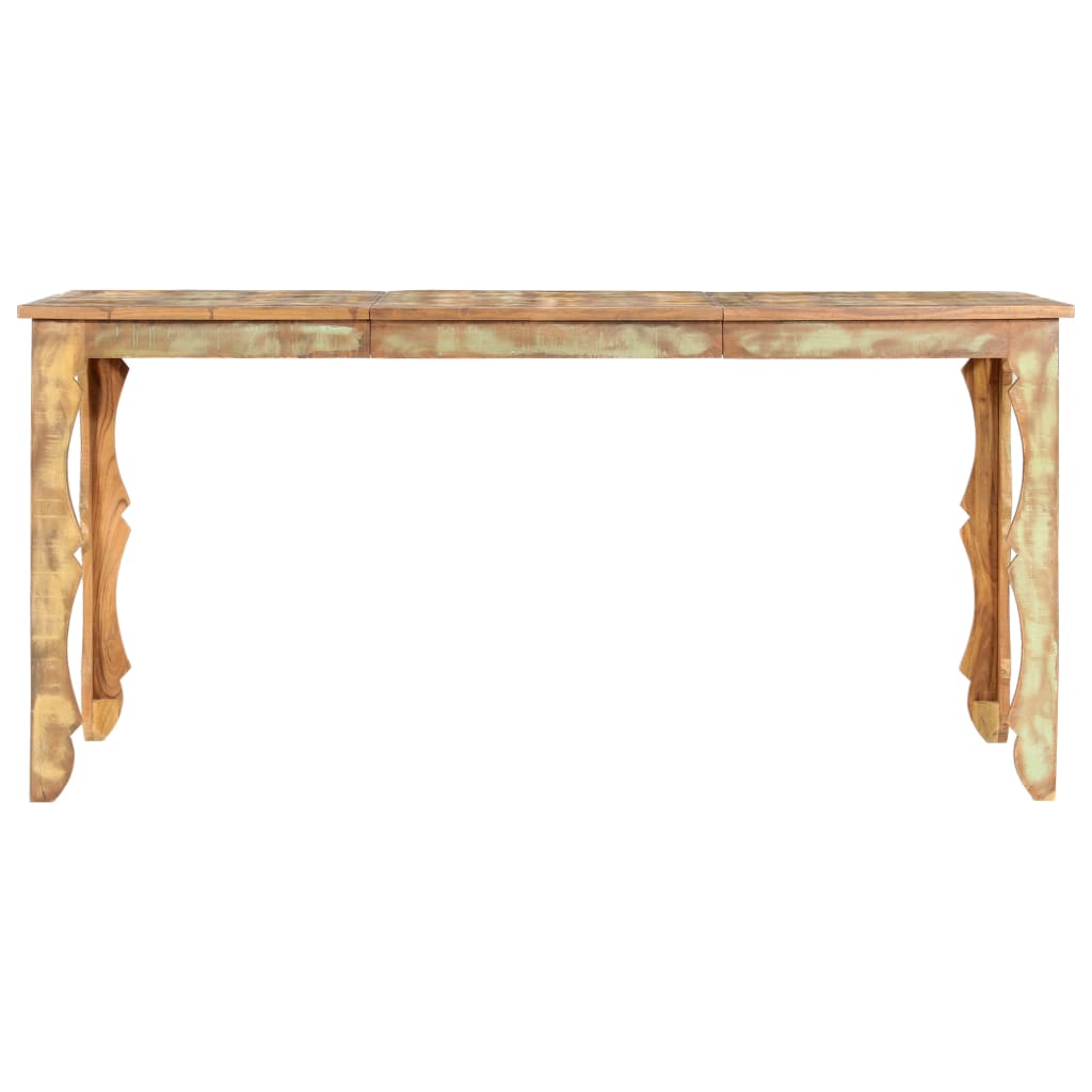Dining Table 160x80x76 cm Solid Reclaimed Wood- Kitchen & Dining Room Tables - HomeShopIreland - Home Shop Ireland - Kitchen & Dining Room Tables - Dining Table 160x80x76 cm Solid Reclaimed Wood