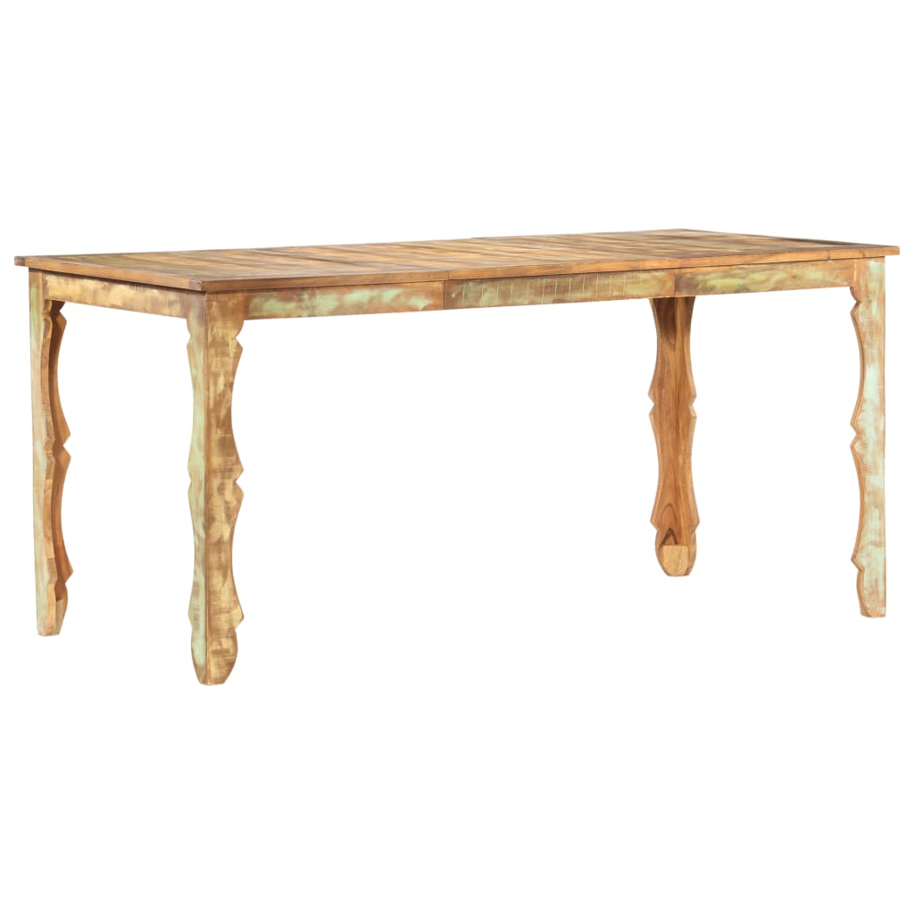 Dining Table 160x80x76 cm Solid Reclaimed Wood- Kitchen & Dining Room Tables - HomeShopIreland - Home Shop Ireland - Kitchen & Dining Room Tables - Dining Table 160x80x76 cm Solid Reclaimed Wood