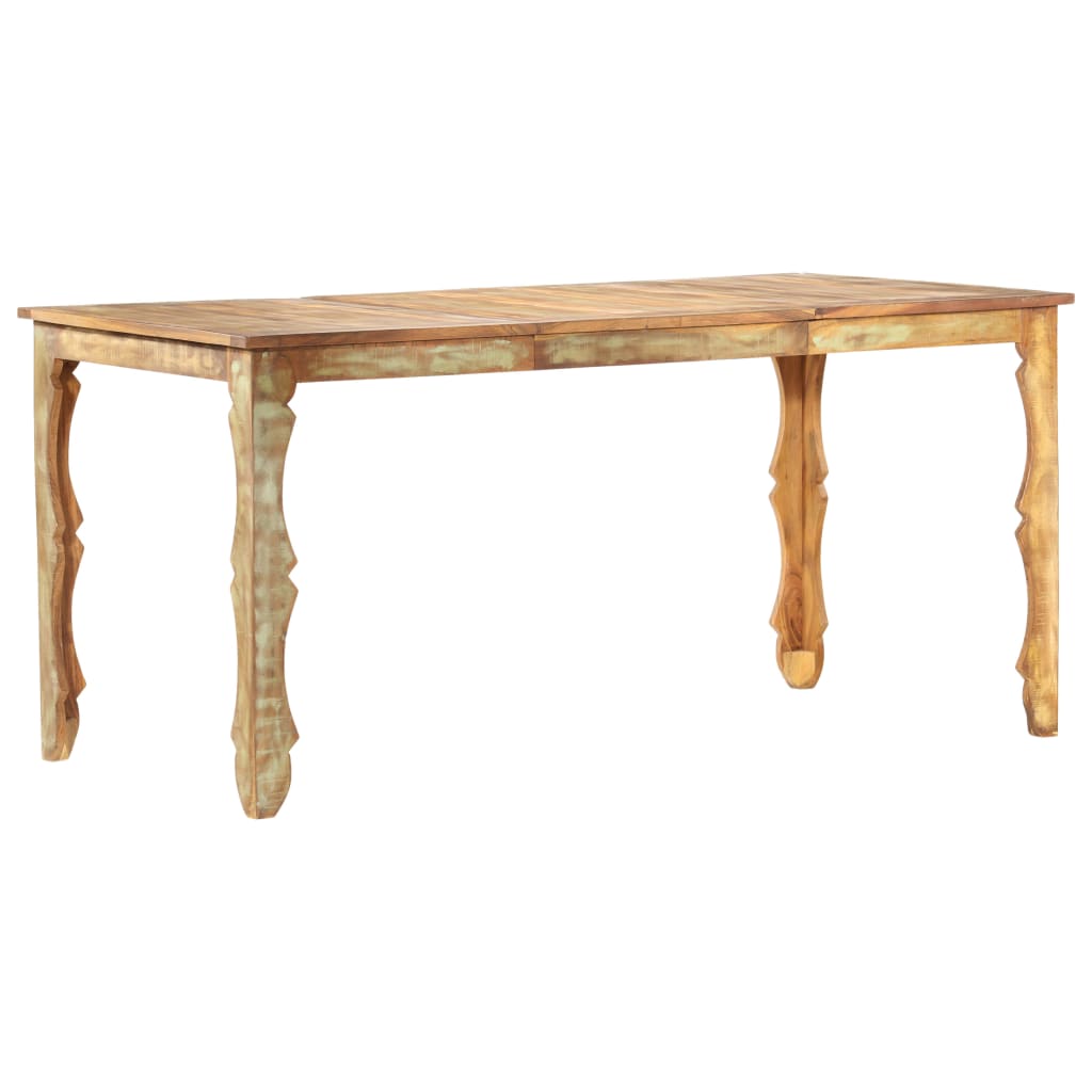 Dining Table 160x80x76 cm Solid Reclaimed Wood- Kitchen & Dining Room Tables - HomeShopIreland - Home Shop Ireland - Kitchen & Dining Room Tables - Dining Table 160x80x76 cm Solid Reclaimed Wood