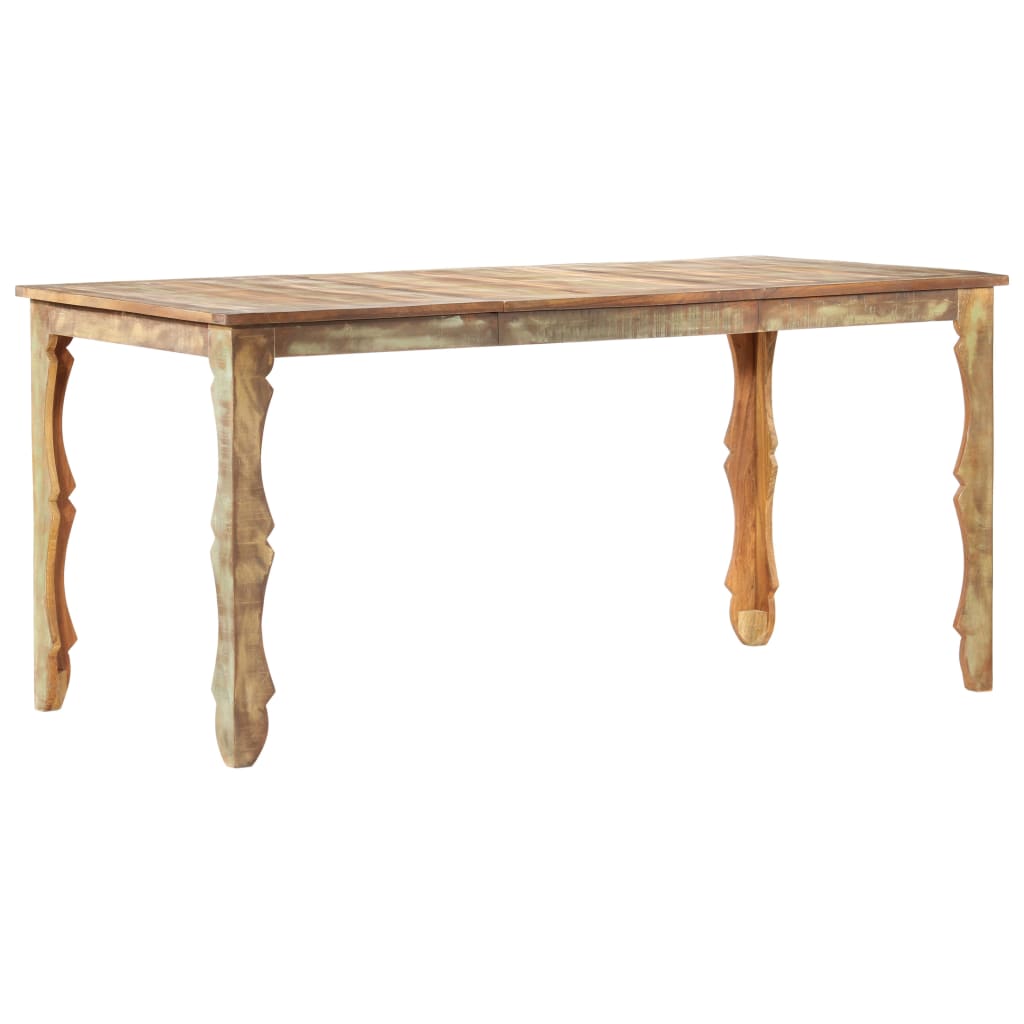 Dining Table 160x80x76 cm Solid Reclaimed Wood- Kitchen & Dining Room Tables - HomeShopIreland - Home Shop Ireland - Kitchen & Dining Room Tables - Dining Table 160x80x76 cm Solid Reclaimed Wood