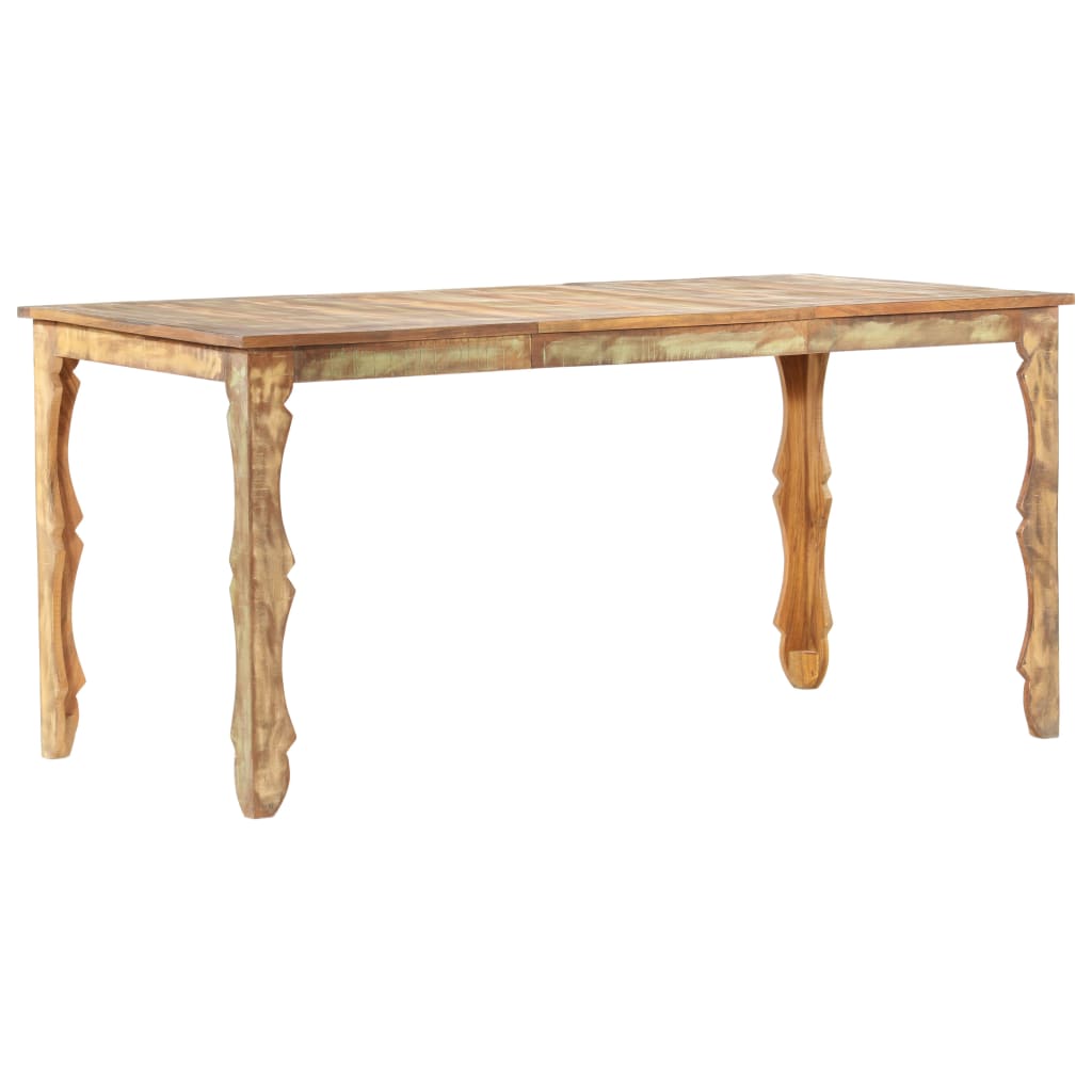 Dining Table 160x80x76 cm Solid Reclaimed Wood- Kitchen & Dining Room Tables - HomeShopIreland - Home Shop Ireland - Kitchen & Dining Room Tables - Dining Table 160x80x76 cm Solid Reclaimed Wood