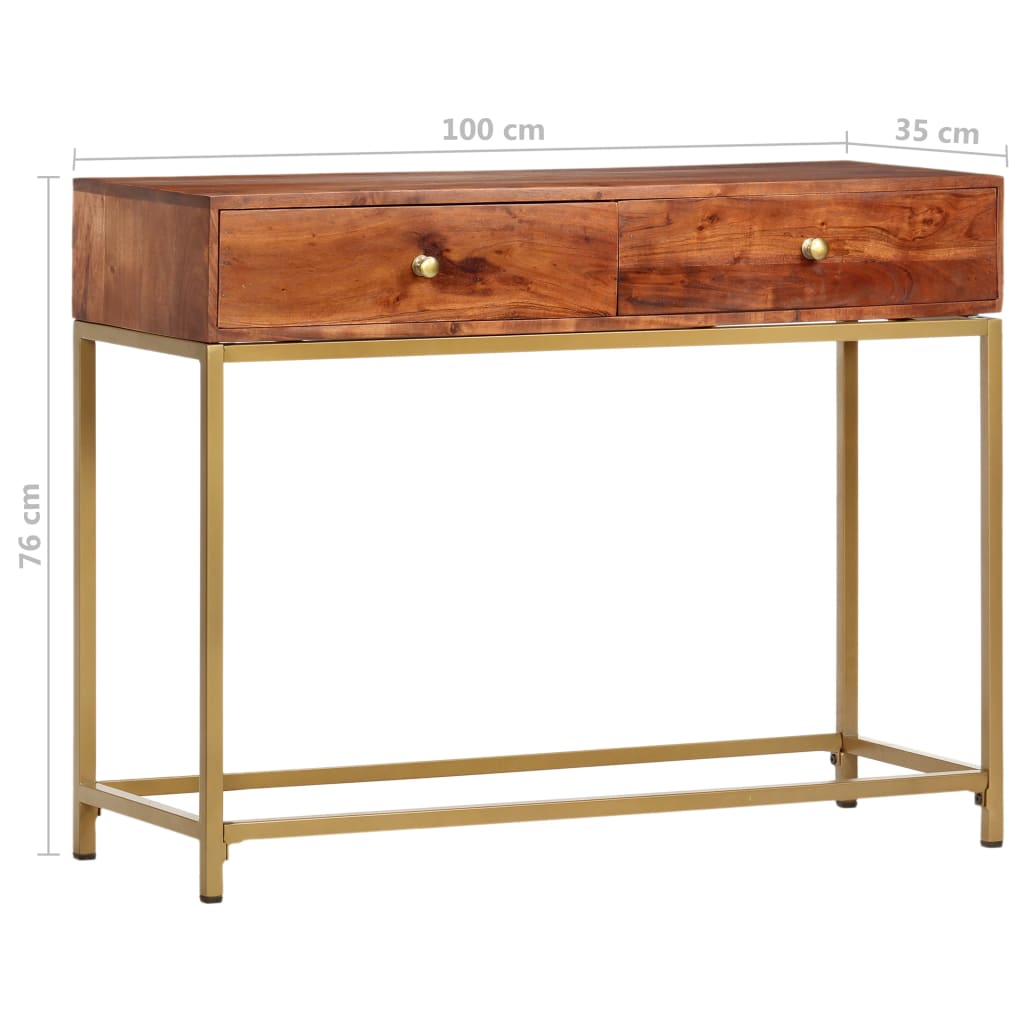 Console Table 100x35x76 cm Solid Acacia Wood- End Tables - HomeShopIreland - Home Shop Ireland - End Tables - Console Table 100x35x76 cm Solid Acacia Wood