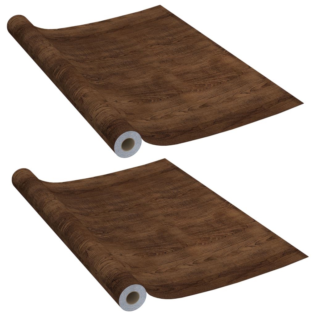 Self-adhesive Door Films 2 pcs Dark Oak 210x90 cm PVC- Window Films - HomeShopIreland - Home Shop Ireland - Window Films - Self-adhesive Door Films 2 pcs Dark Oak 210x90 cm PVC