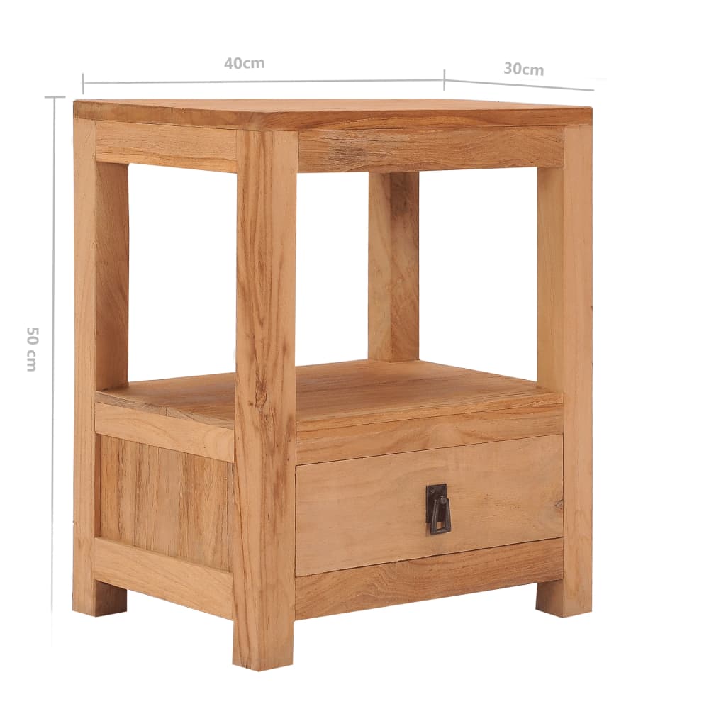 bedside Cabinet 40x30x50 cm Solid Teak Wood- Bedside Tables - HomeShopIreland - Home Shop Ireland - Bedside Tables - bedside Cabinet 40x30x50 cm Solid Teak Wood