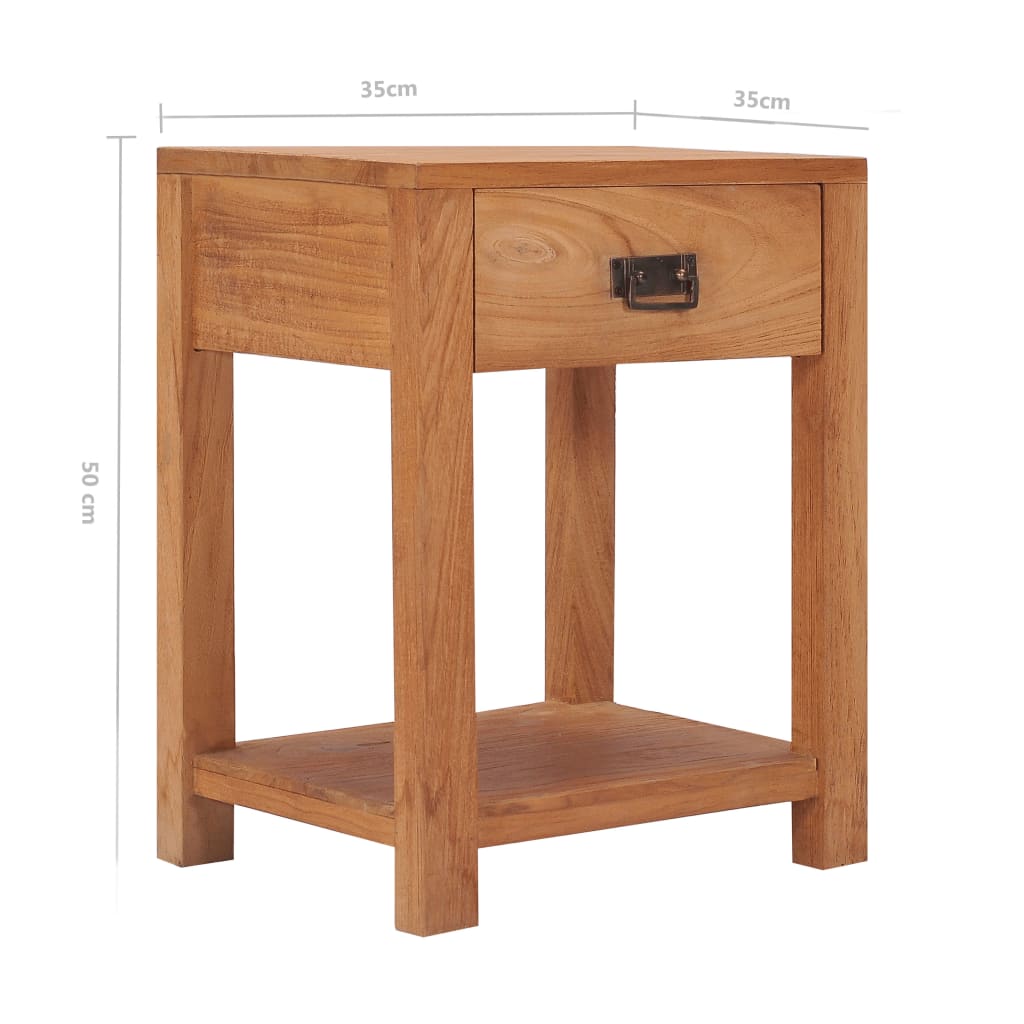 bedside Cabinet 35x35x50 cm Solid Teak Wood- Bedside Tables - HomeShopIreland - Home Shop Ireland - Bedside Tables - bedside Cabinet 35x35x50 cm Solid Teak Wood