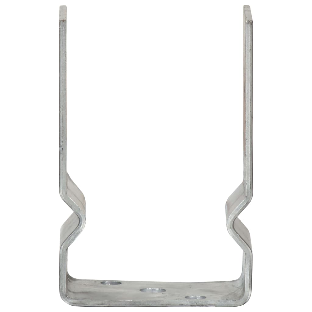 Fence Anchors 12 pcs Silver 9x6x15 cm Galvanised Steel- Ground Spikes - HomeShopIreland - Home Shop Ireland - Ground Spikes - Fence Anchors 12 pcs Silver 9x6x15 cm Galvanised Steel