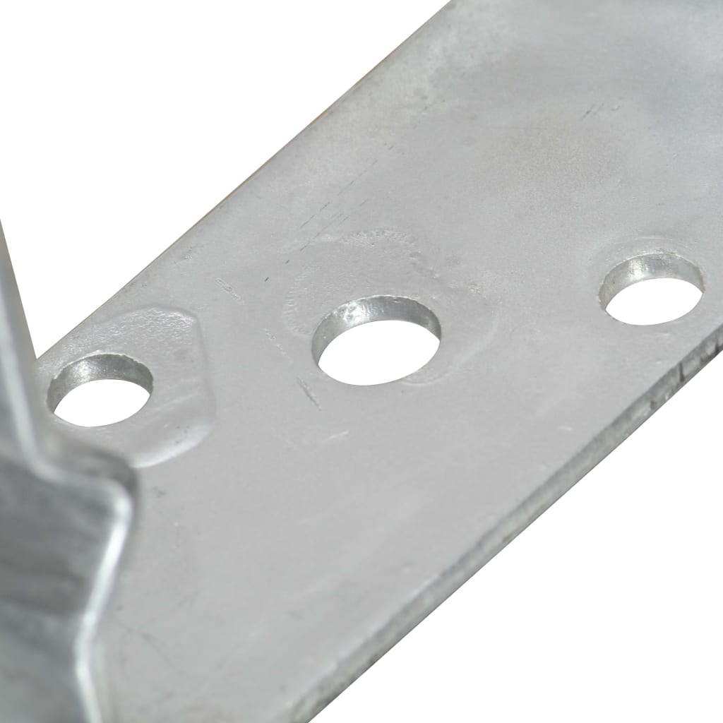 Fence Anchors 12 pcs Silver 9x6x15 cm Galvanised Steel- Ground Spikes - HomeShopIreland - Home Shop Ireland - Ground Spikes - Fence Anchors 12 pcs Silver 9x6x15 cm Galvanised Steel