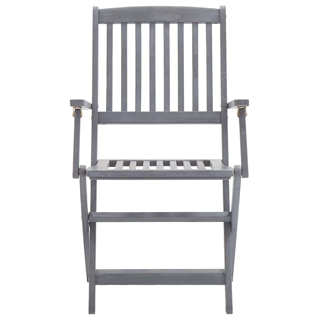 7 Piece Garden Dining Set Solid Acacia Wood Grey- Outdoor Furniture Sets - HomeShopIreland - Home Shop Ireland - Outdoor Furniture Sets - 7 Piece Garden Dining Set Solid Acacia Wood Grey