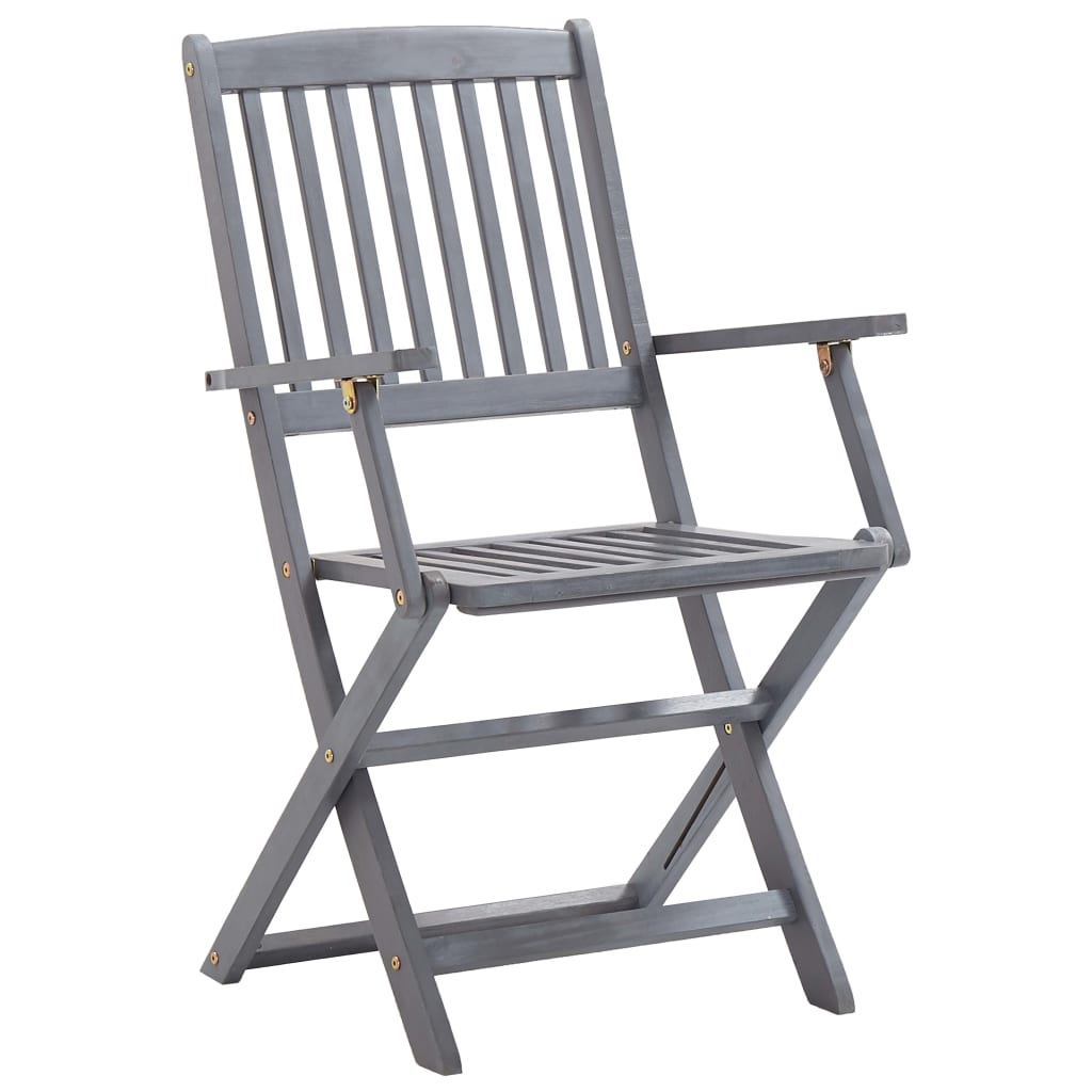 7 Piece Garden Dining Set Solid Acacia Wood Grey- Outdoor Furniture Sets - HomeShopIreland - Home Shop Ireland - Outdoor Furniture Sets - 7 Piece Garden Dining Set Solid Acacia Wood Grey
