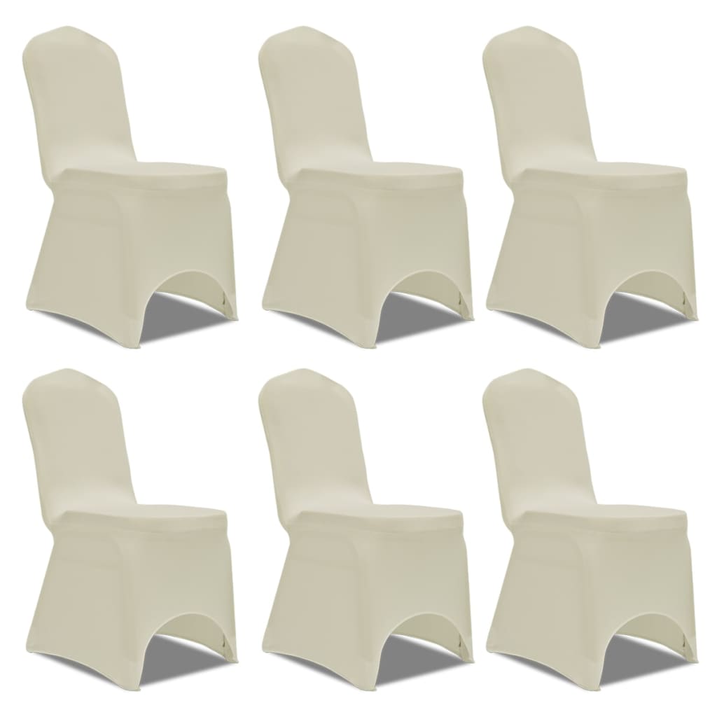 Chair Cover Stretch Cream 12 pcs- Slipcovers - HomeShopIreland - Home Shop Ireland - Slipcovers - Chair Cover Stretch Cream 12 pcs