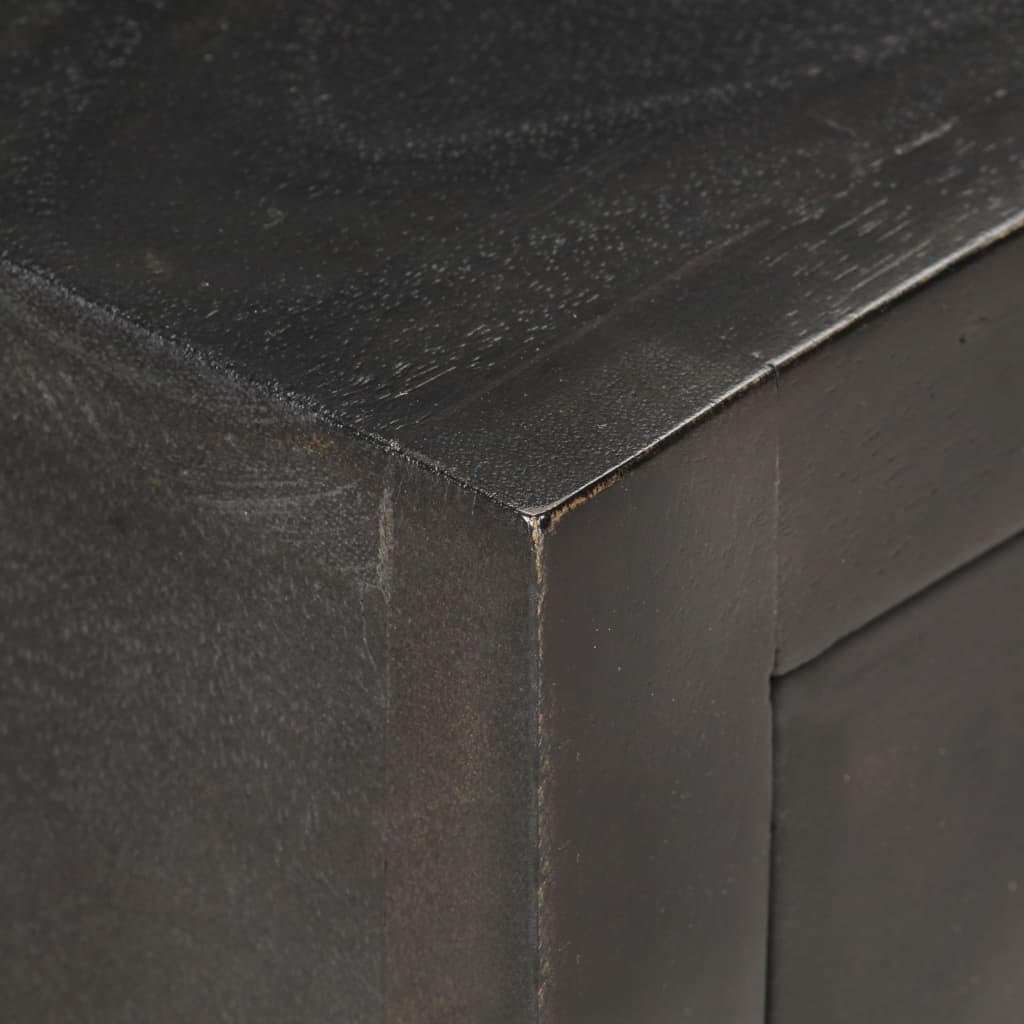 Bedside Cabinet Black and Gold 40x30x50 cm Solid Mango Wood- Bedside Tables - HomeShopIreland - Home Shop Ireland - Bedside Tables - Bedside Cabinet Black and Gold 40x30x50 cm Solid Mango Wood