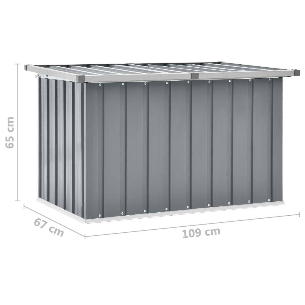 Garden Storage Box Grey 109x67x65 cm- Outdoor Storage Boxes - HomeShopIreland - Home Shop Ireland - Outdoor Storage Boxes - Garden Storage Box Grey 109x67x65 cm
