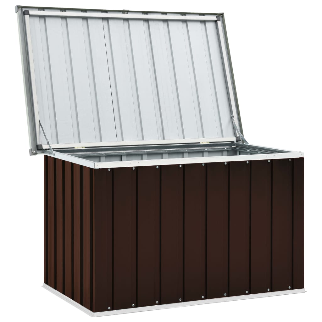 Garden Storage Box Brown 109x67x65 cm- Outdoor Storage Boxes - HomeShopIreland - Home Shop Ireland - Outdoor Storage Boxes - Garden Storage Box Brown 109x67x65 cm