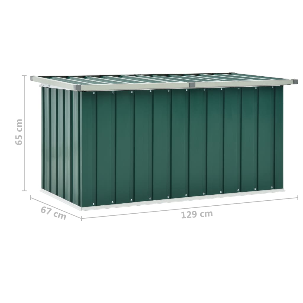 Garden Storage Box Green 129x67x65 cm- Outdoor Storage Boxes - HomeShopIreland - Home Shop Ireland - Outdoor Storage Boxes - Garden Storage Box Green 129x67x65 cm