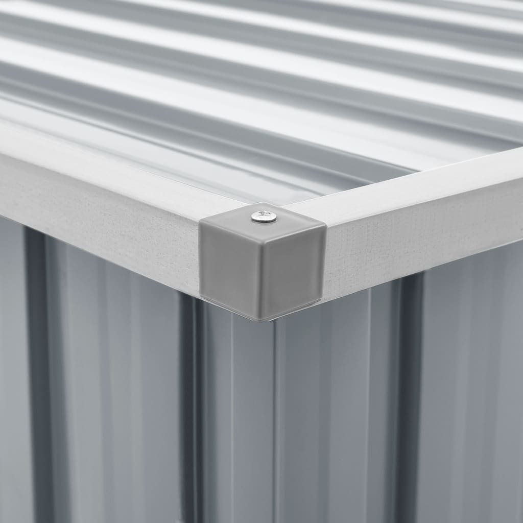 Garden Storage Box Grey 129x67x65 cm- Outdoor Storage Boxes - HomeShopIreland - Home Shop Ireland - Outdoor Storage Boxes - Garden Storage Box Grey 129x67x65 cm